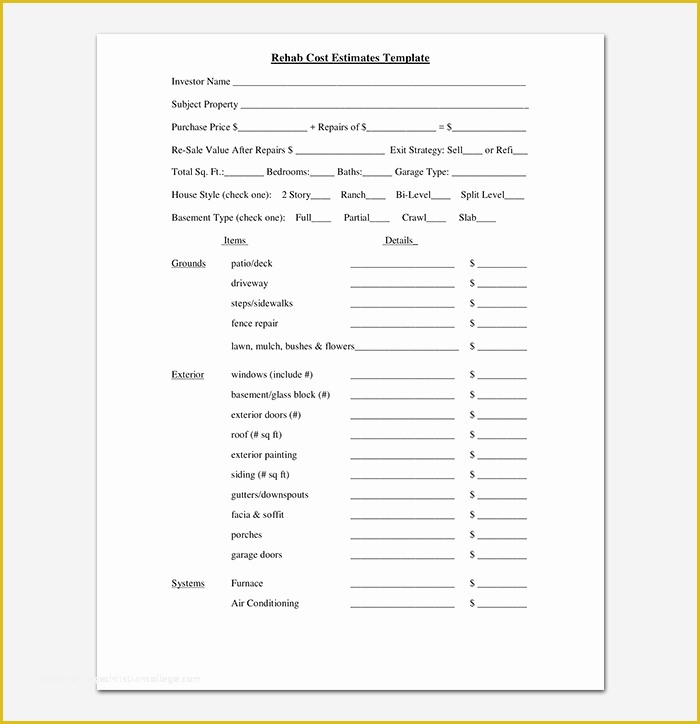 Free Painting Estimate Template Of Painting Quotation Template 8 for Word Excel Pdf