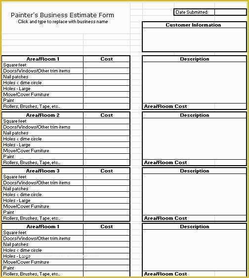 Free Painting Proposal Template Download Of 11 Free Sample Painting Estimate Templates Printable Samples