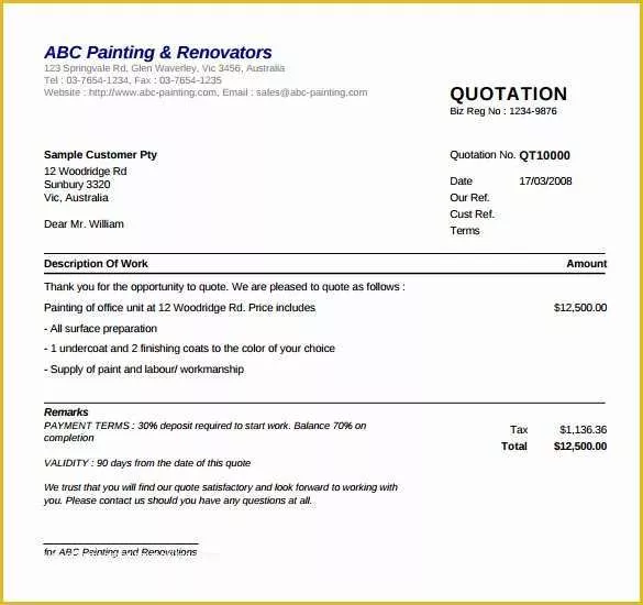 Free Painting Proposal Template Download Of 9 Painting Estimate Templates Pdf Excel