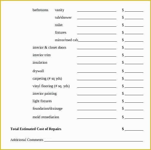 Free Painting Proposal Template Download Of Estimate form Template Free Painting Estimate form