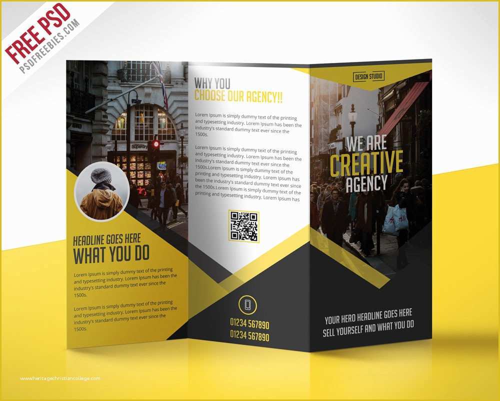 Free Pamphlet Template Of 69 Premium and Free Psd Tri Fold &amp; Bi Fold Brochures