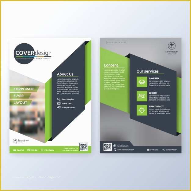 Free Pamphlet Template Of Business Brochure Template Vector