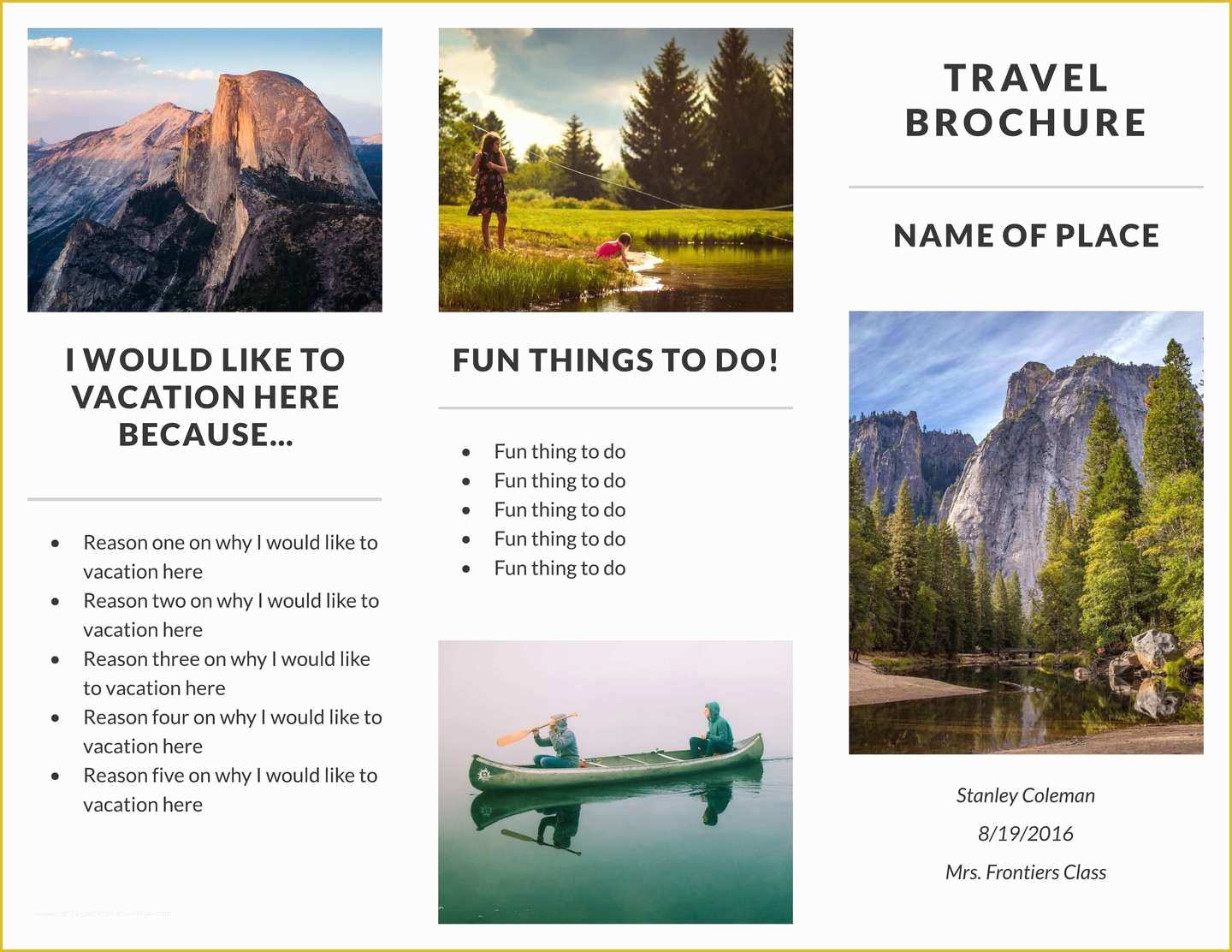 Free Pamphlet Template Of Free Travel Brochure Templates & Examples [8 Free Templates]
