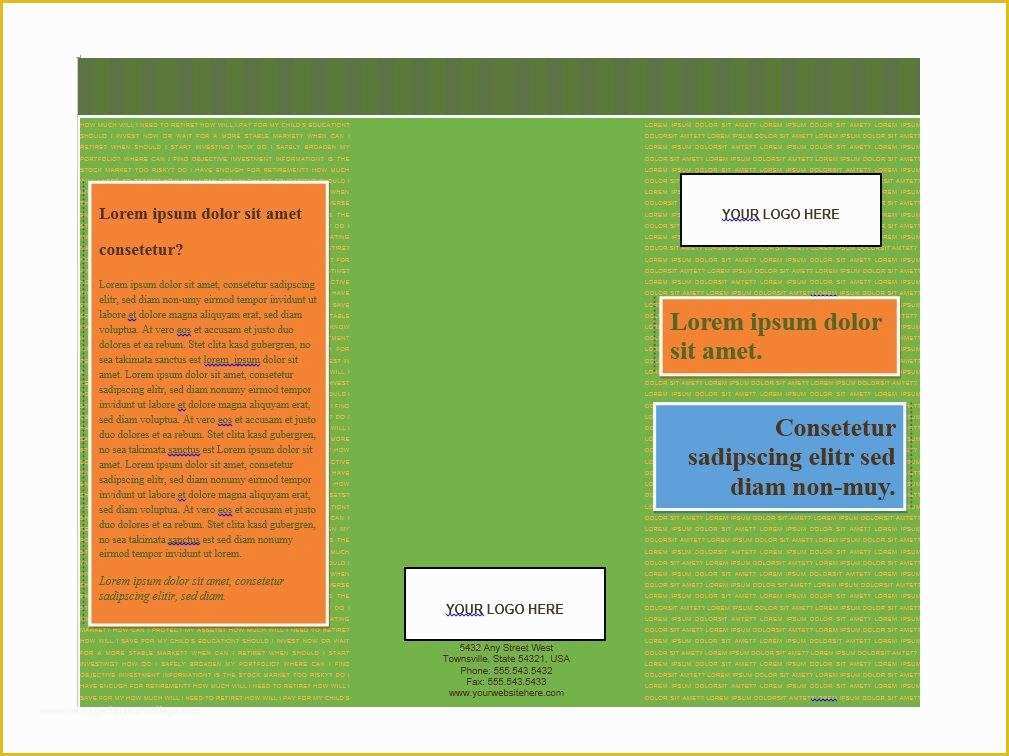 Free Pamphlet Template Word Of 31 Free Brochure Templates Ms Word and Pdf Free