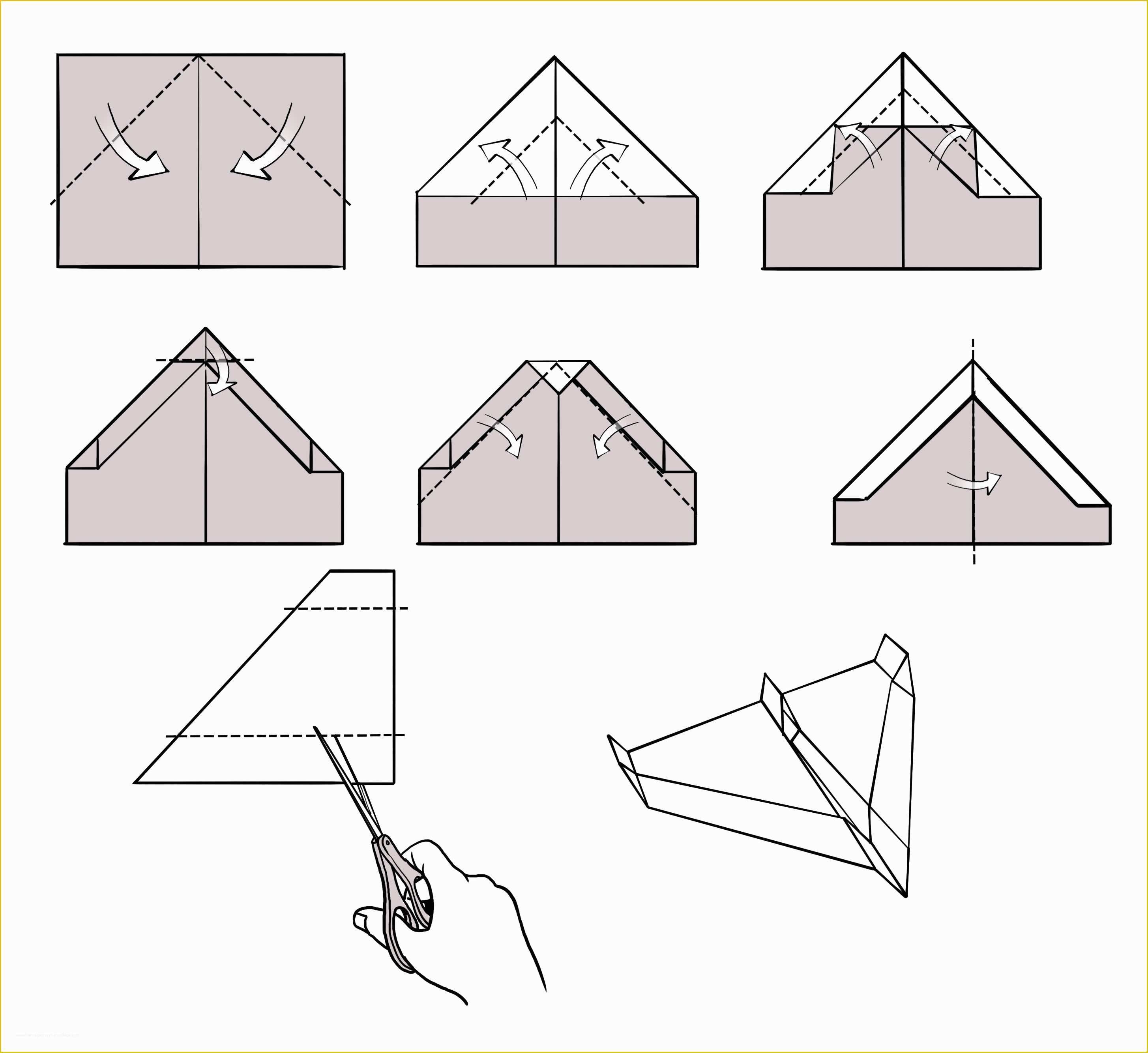 Free Paper Airplane Templates Of Paper Airplane Templates