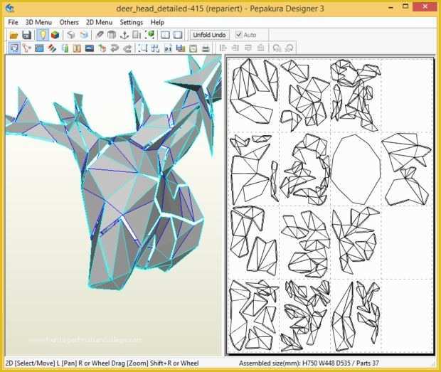 Free Papercraft Templates Pdf Of Create Faceted Papercraft Objects 17 Steps with