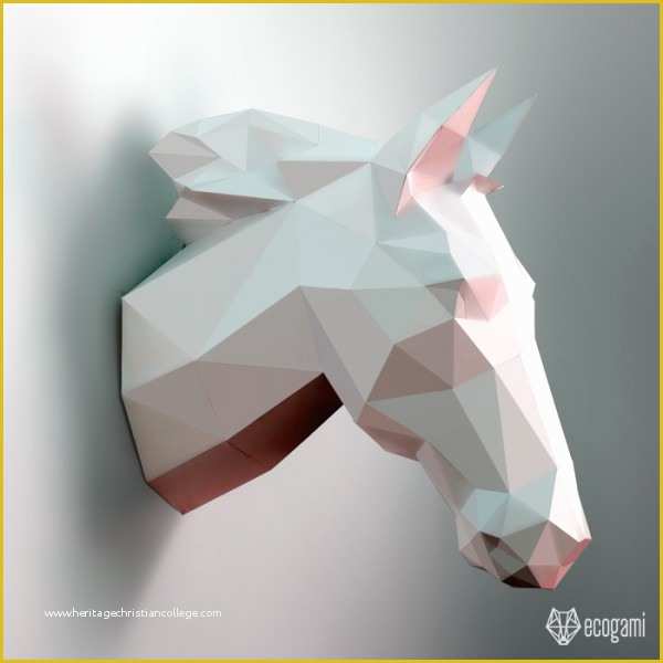 Free Papercraft Templates Pdf Of Make Your Own Papercraft Horse Head with Our Printable Pdf