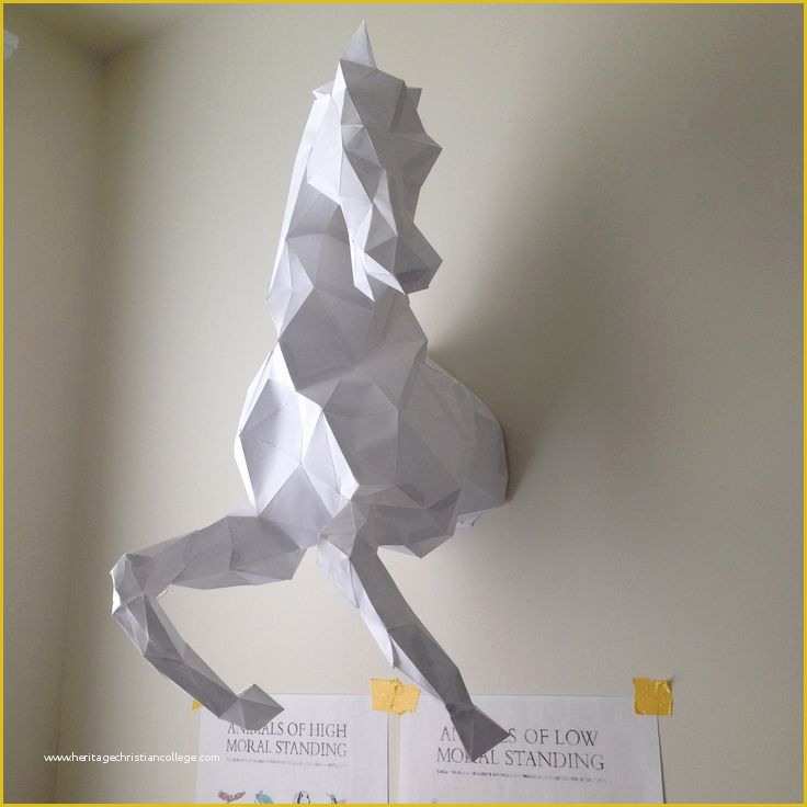 Free Papercraft Templates Pdf Of Wild Horse Head Papercraft Model Diy Template for More