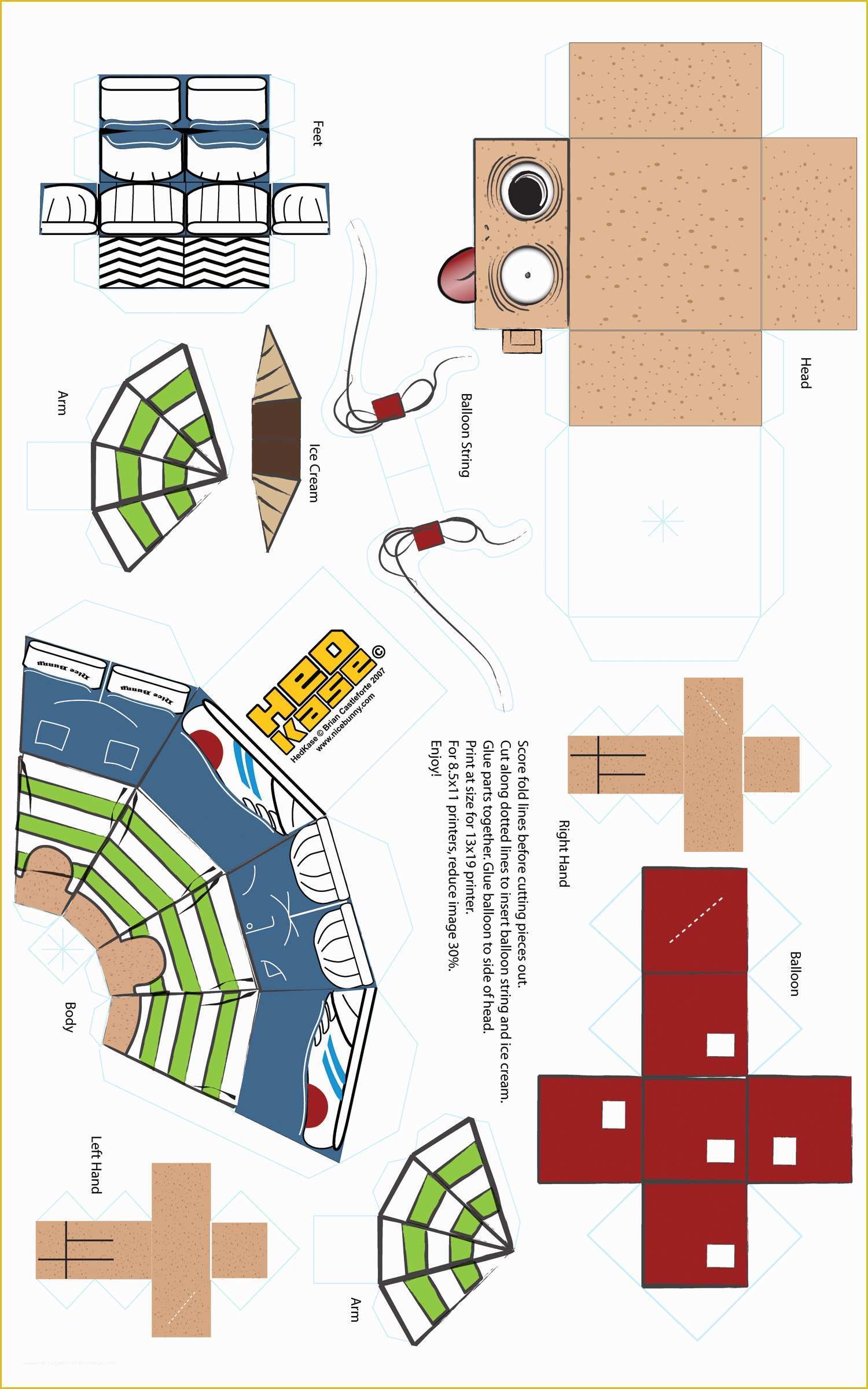 Free Papercraft Templates to Download Of 5 Best Of Free Printable Papercraft Templates