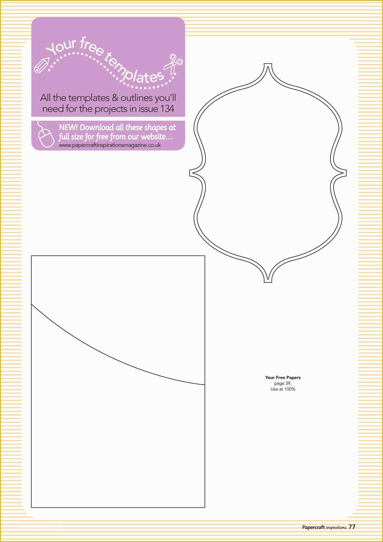 Free Papercraft Templates to Download Of Free Templates From issue 134 Papercraft Inspirations