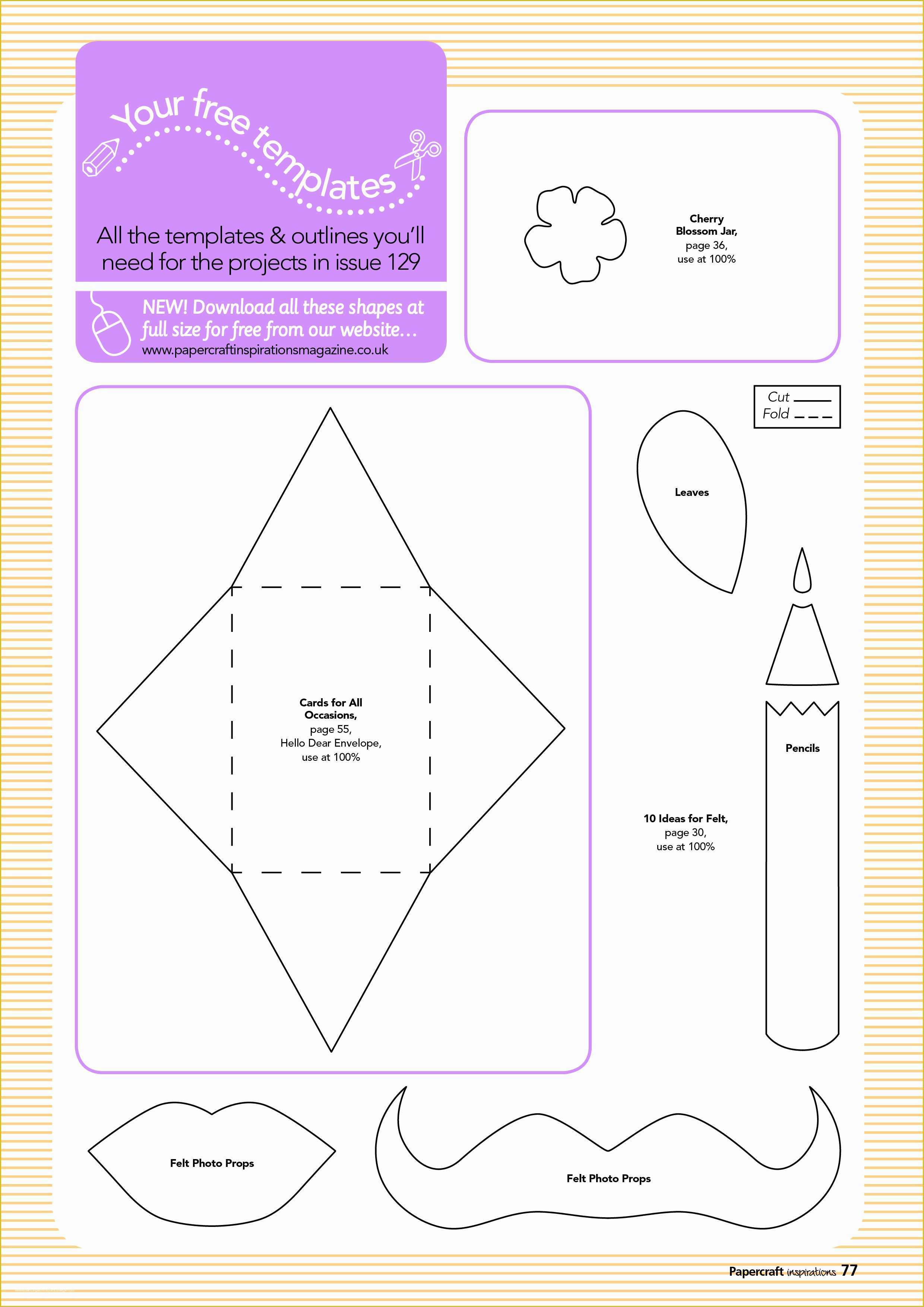 Free Papercraft Templates to Download Of Free Templates From Papercraft Inspirations 129