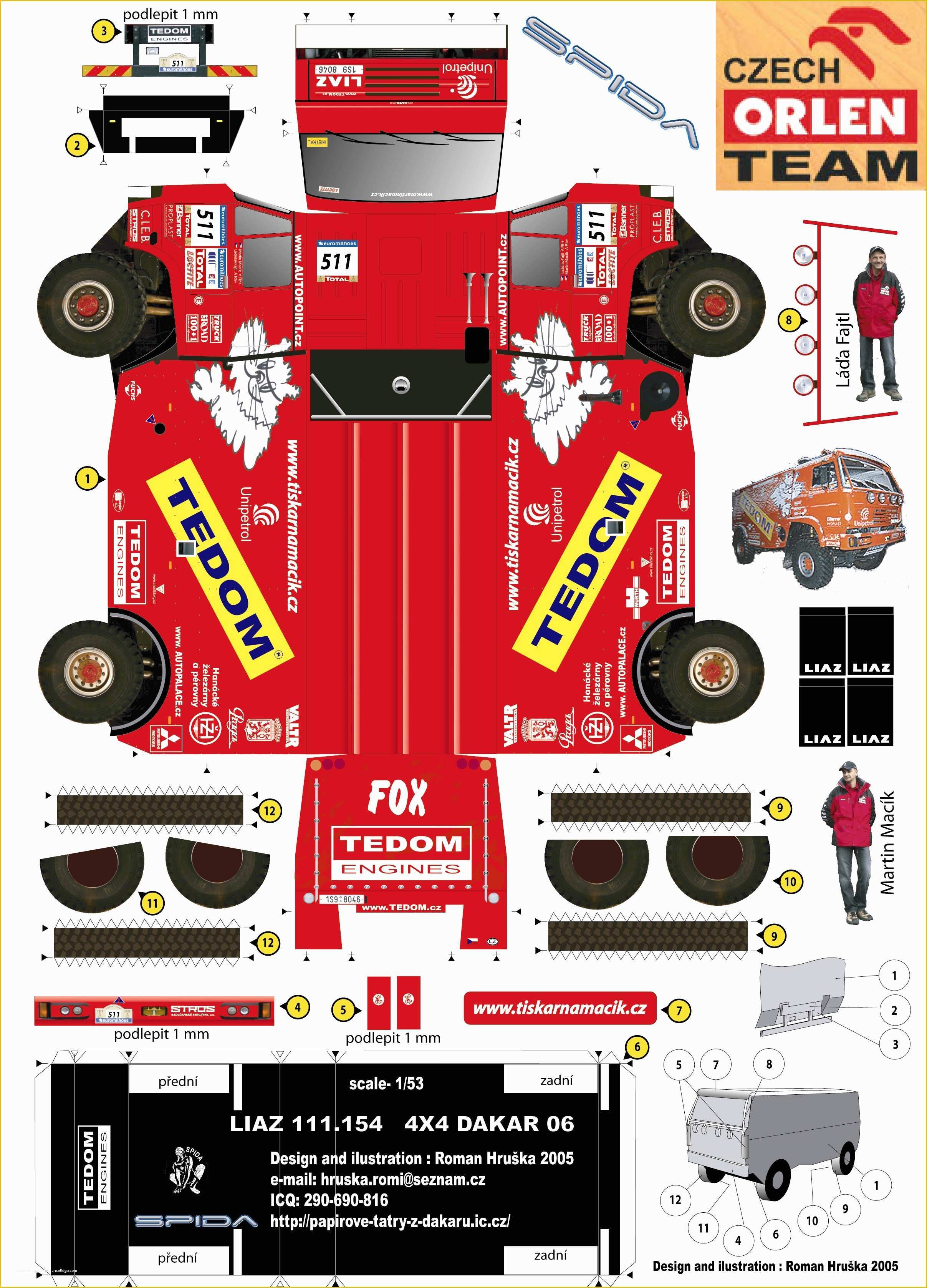 Free Papercraft Templates to Download Of the Gallery for Papercraft Truck Templates