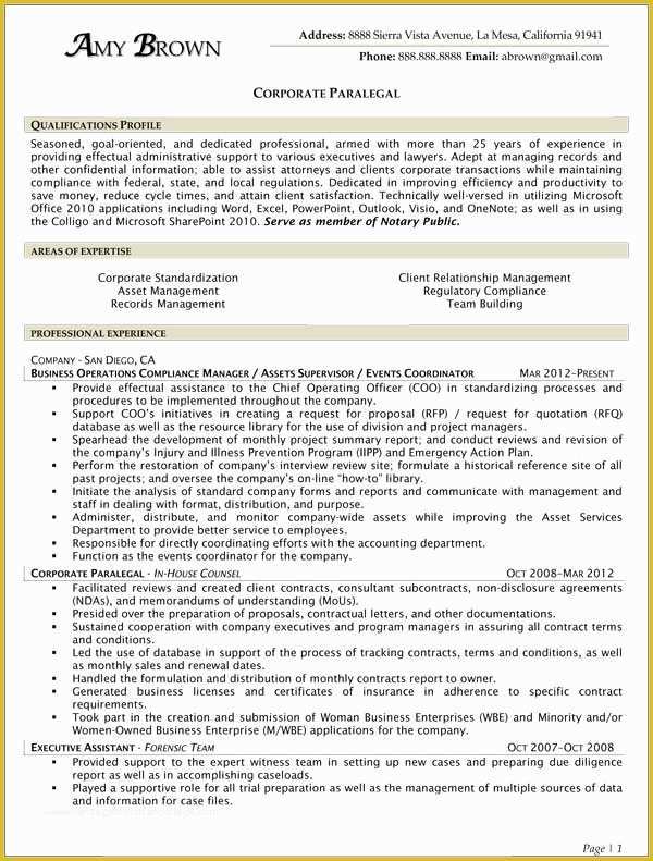 Free Paralegal Resume Templates Of Immigration Paralegal Resume Sample Paralegal Resume