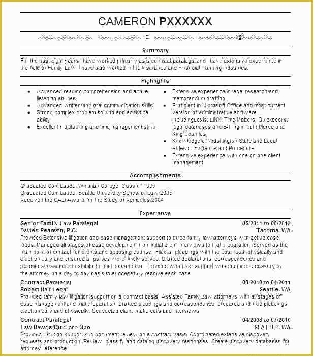 Free Paralegal Resume Templates Of Paralegal Resume Template Paralegal Cl Classic Paralegal