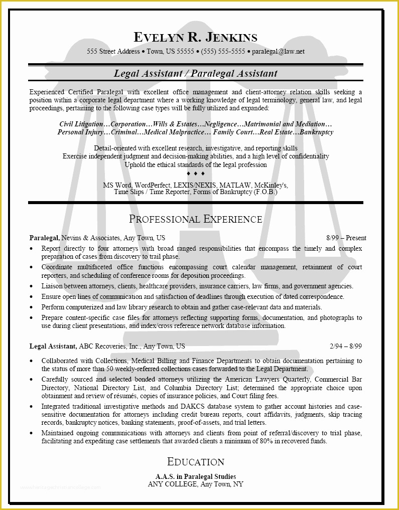 Free Paralegal Resume Templates Of Resume Templates Medical Office assistant Custom Writing