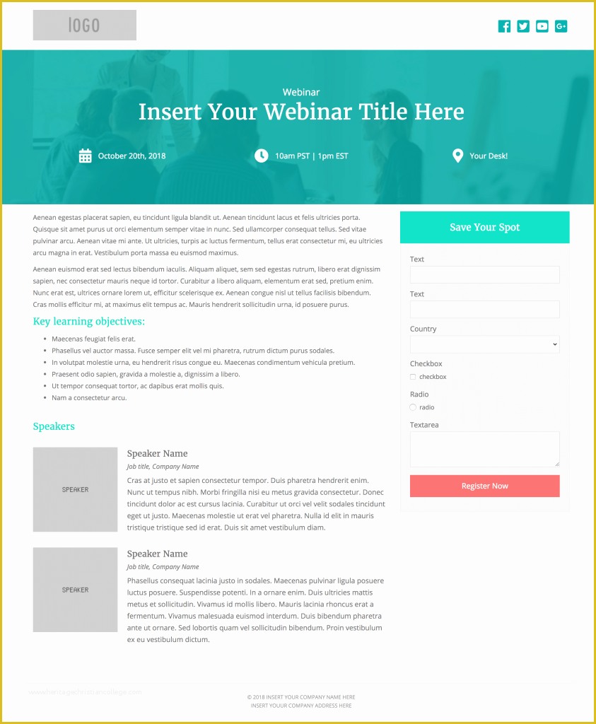 Free Pardot Landing Page Templates Of 2 Free Pardot Landing Page Templates for events