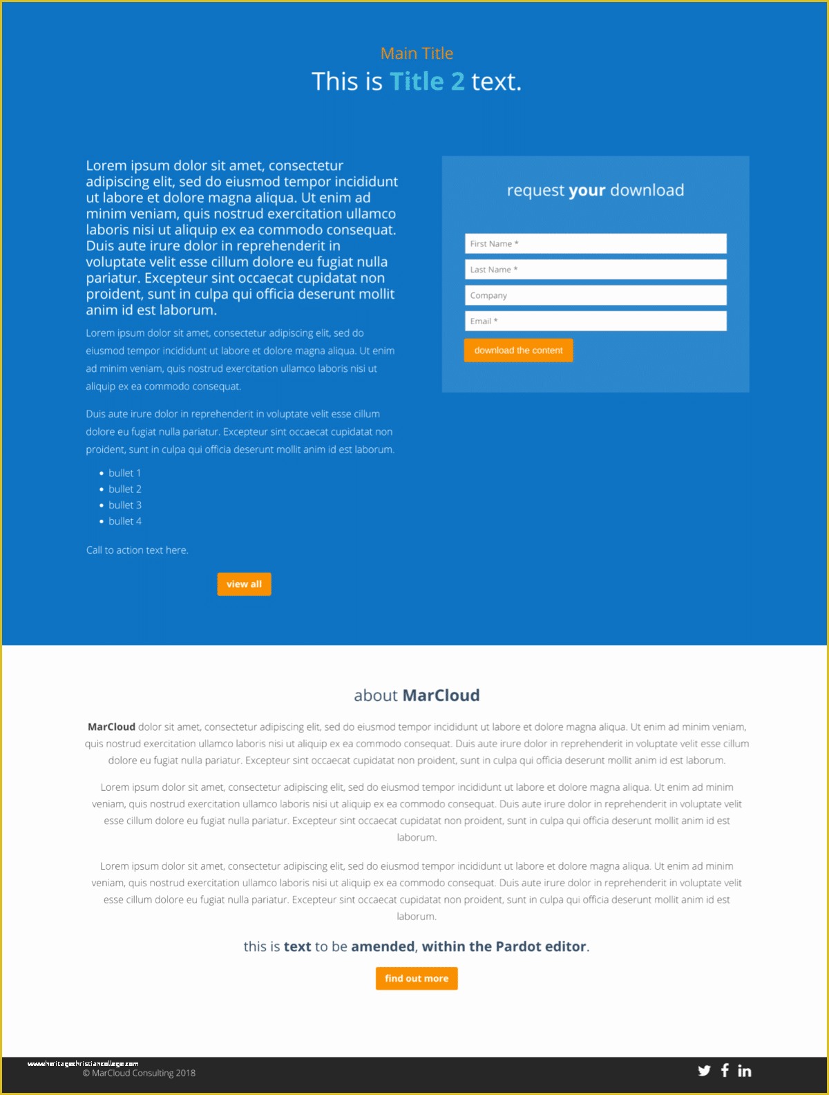 Free Pardot Landing Page Templates Of Pardot Landing Page Templates Buy Stock or Custom