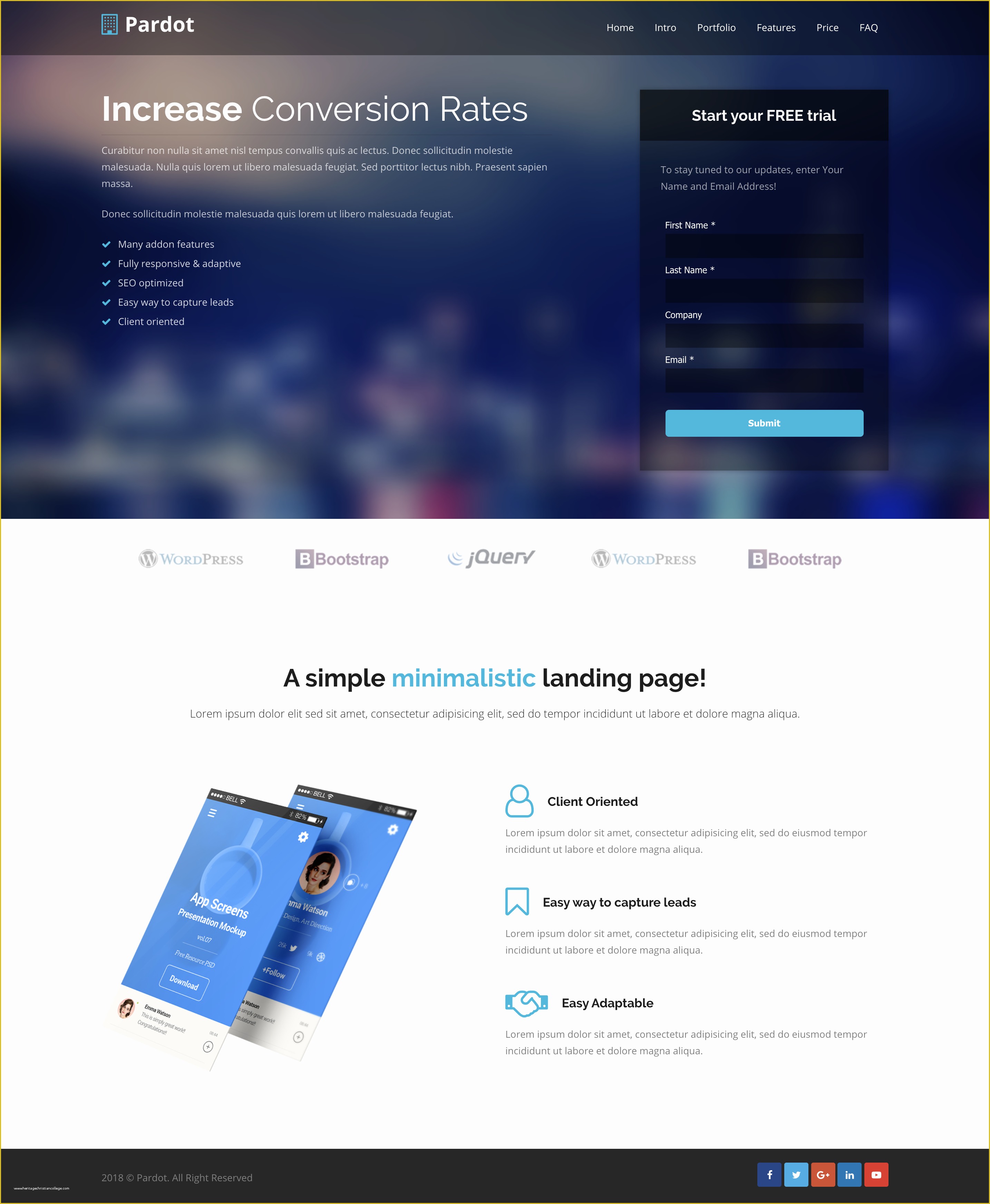 Free Pardot Landing Page Templates Of Pardot Lead Generation Landing Page Template