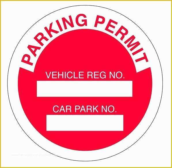 Free Parking Permit Template Download Of Car Parking Permit Template Templates Resume Examples