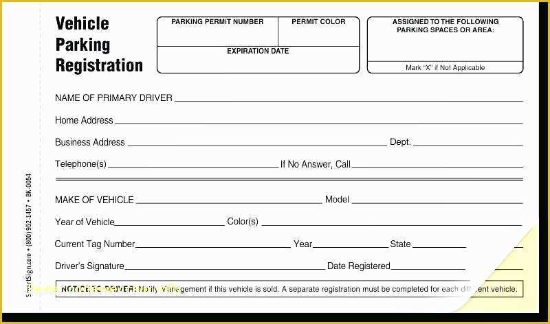 Free Parking Permit Template Download Of Parking Pass Templates – Ameliaperry