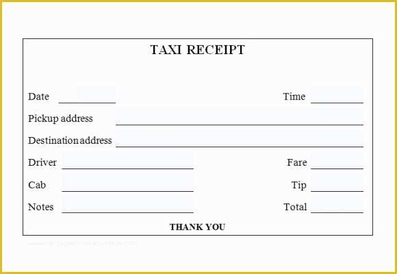 Free Parking Receipt Template Of 17 Taxi Receipt Templates Free Samples Examples format