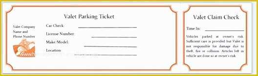 Free Parking Receipt Template Of 9 Printable Parking Ticket Template Eprot