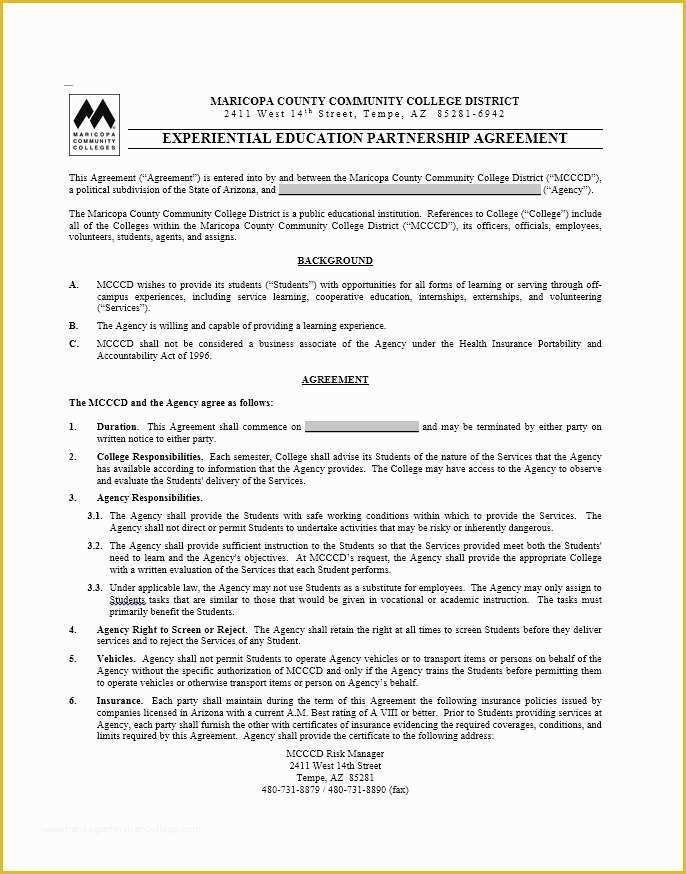 Free Partnership Agreement Template Of 40 Free Partnership Agreement Templates Business