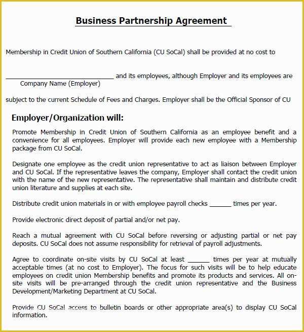 Free Partnership Agreement Template Of Partnership Agreement Templates and Tips Business