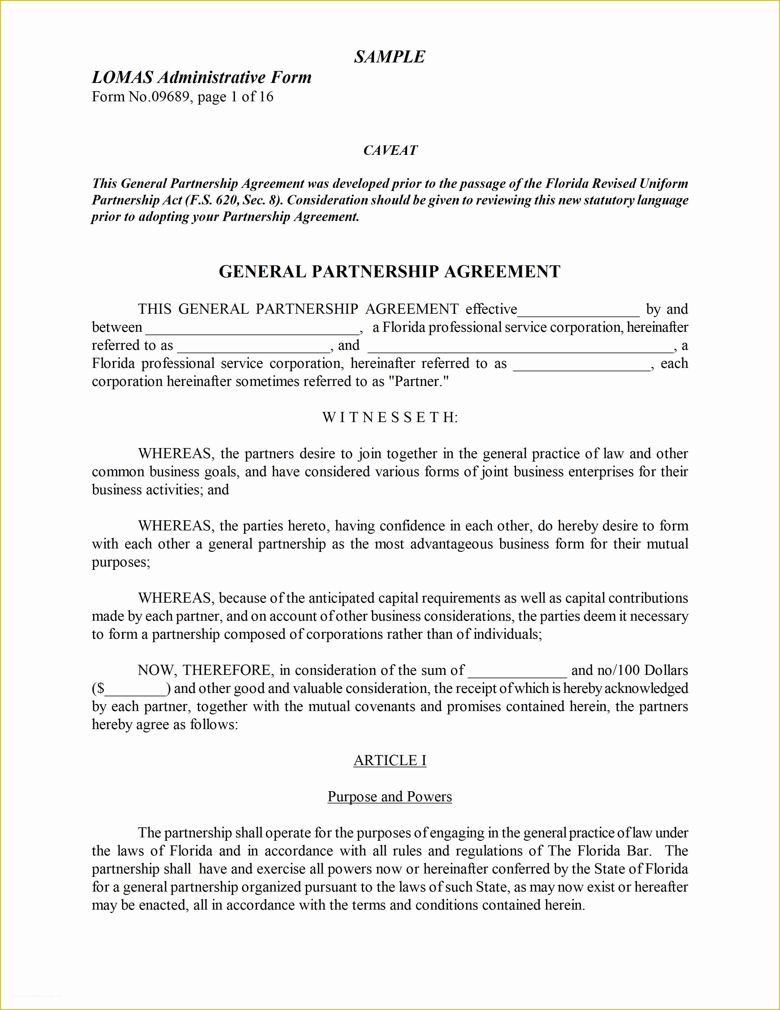 Free Partnership Agreement Template Word Of Partnership Agreement Template