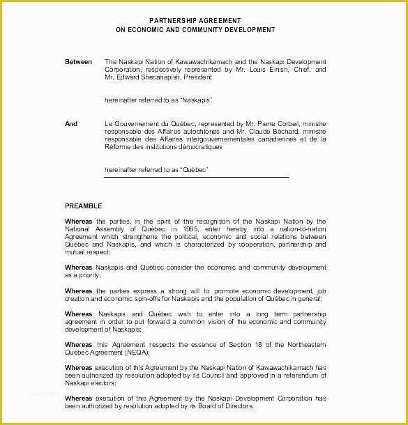 Free Partnership Agreement Template Word Of Real Estate Partnership Agreement Template Best Blank