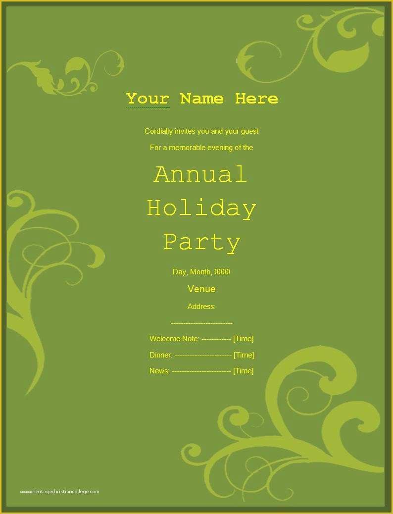 Free Party Flyer Templates Word Of 10 Party Invitation Templates