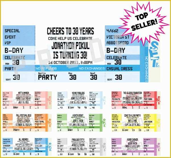 Free Party Ticket Template Of Free Concert Ticket Invitations Template Full Version