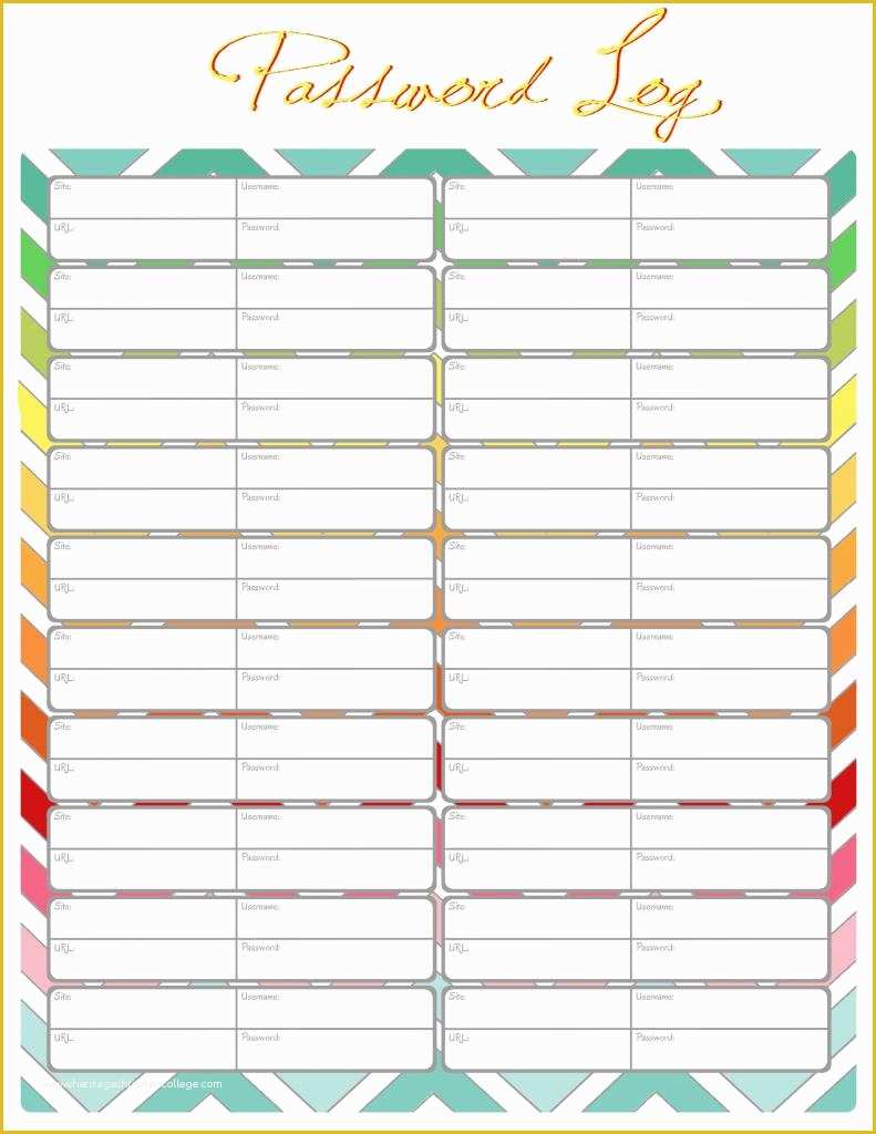 Free Password Template Of 8 Best Of Printable Password Log Sheet Free
