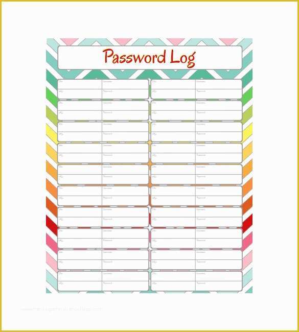 Free Password Template Of 9 Sample Password Spreadsheet Templates Pdf Doc Excel