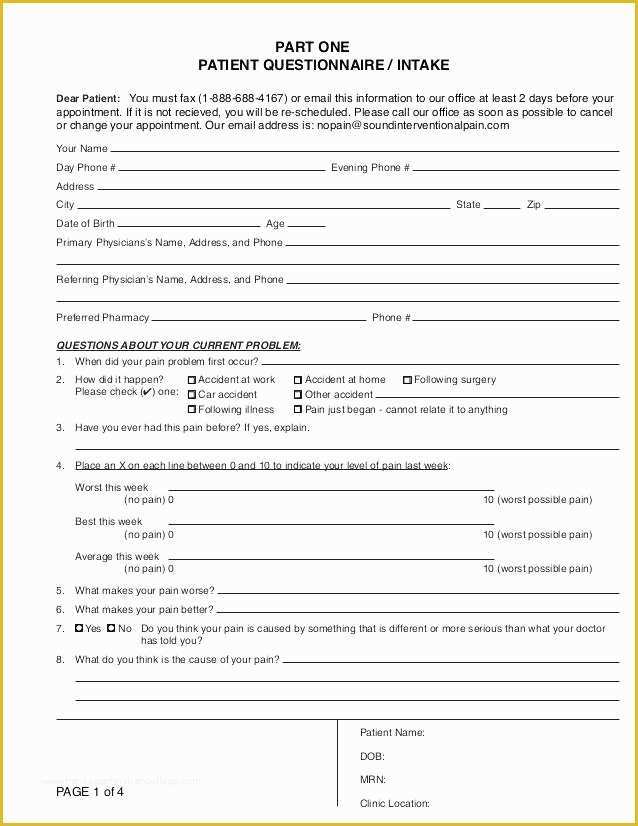 Free Patient Intake form Template Of Client Information Sheet Printable Massage Intake form