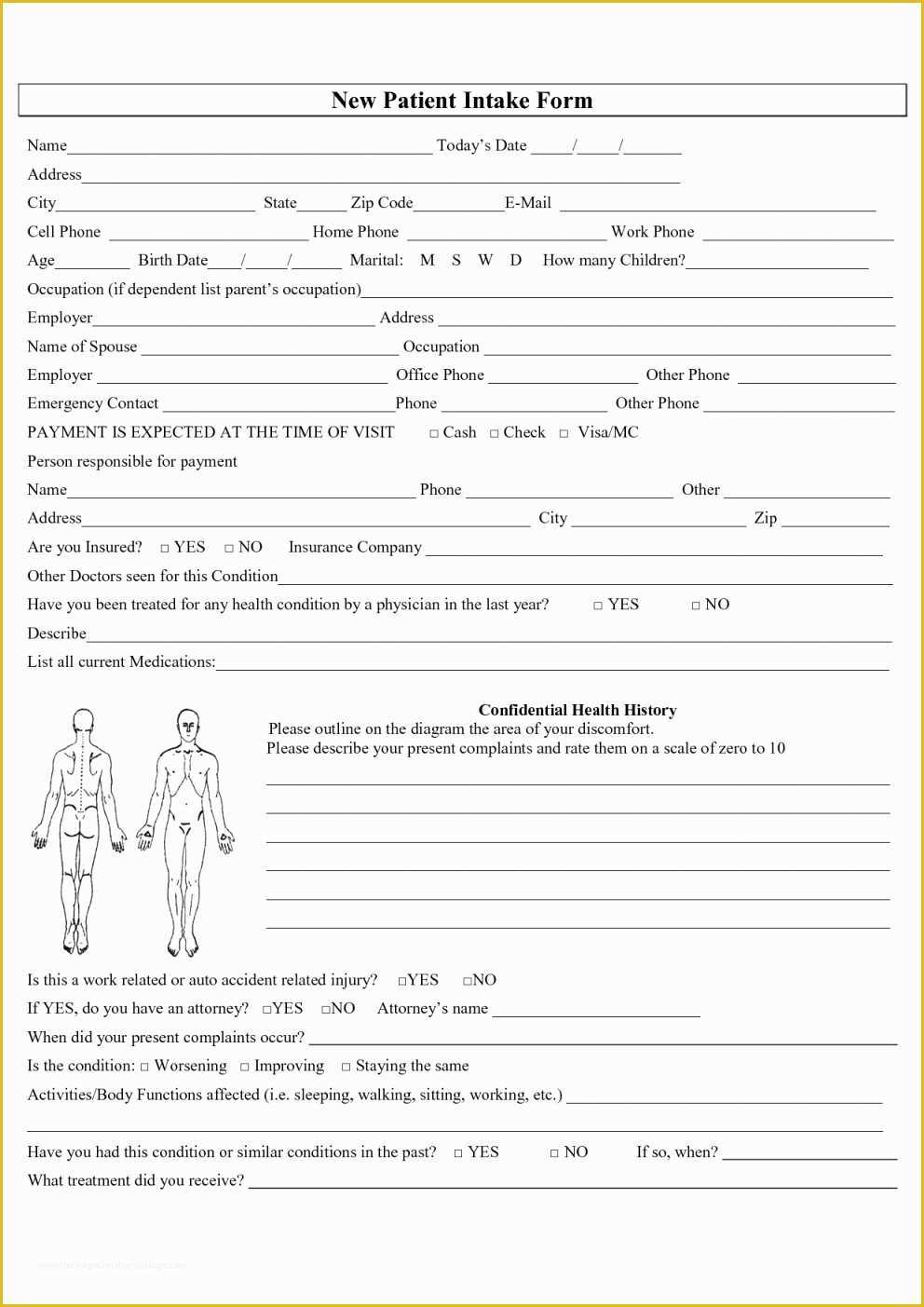 Free Patient Intake form Template Of Free Patient Intake form Template