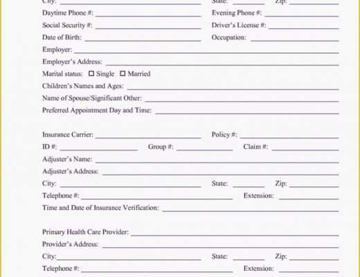 Free Patient Intake form Template Of How to Leave Client Intake