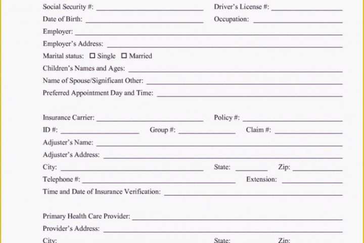 Free Patient Intake form Template Of How to Leave Client Intake