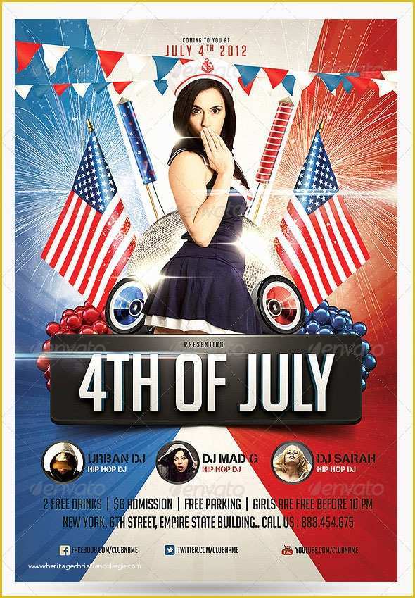 Free Patriotic Flyer Template Of 16 Amazing Independence Day Psd Flyer Templates