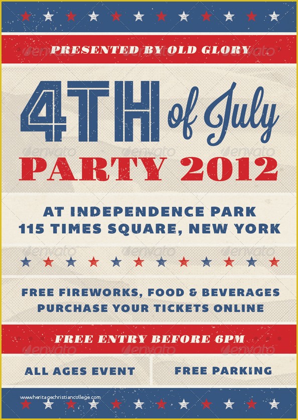 Free Patriotic Flyer Template Of 8 4th Of July Flyer Bookletemplate