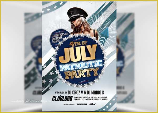 Free Patriotic Flyer Template Of 9 Patriotic Flyer Templates Free Sample Example