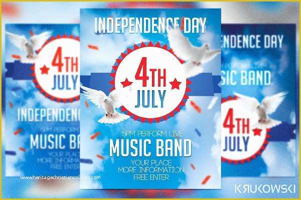 Free Patriotic Flyer Template Of 9 Patriotic Flyer Templates Free Sample Example