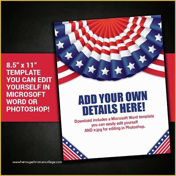 Free Patriotic Flyer Template Of Patriotic Flyer Border Frame United States Usa Template