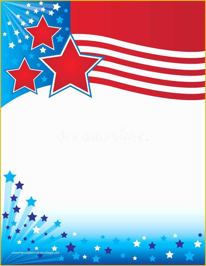 Free Patriotic Flyer Template Of Patriotic Flyers Background Stock Illustration