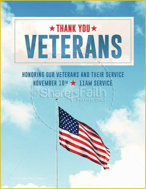 Free Patriotic Flyer Template Of Veterans Day American Flag Flyer Template Template