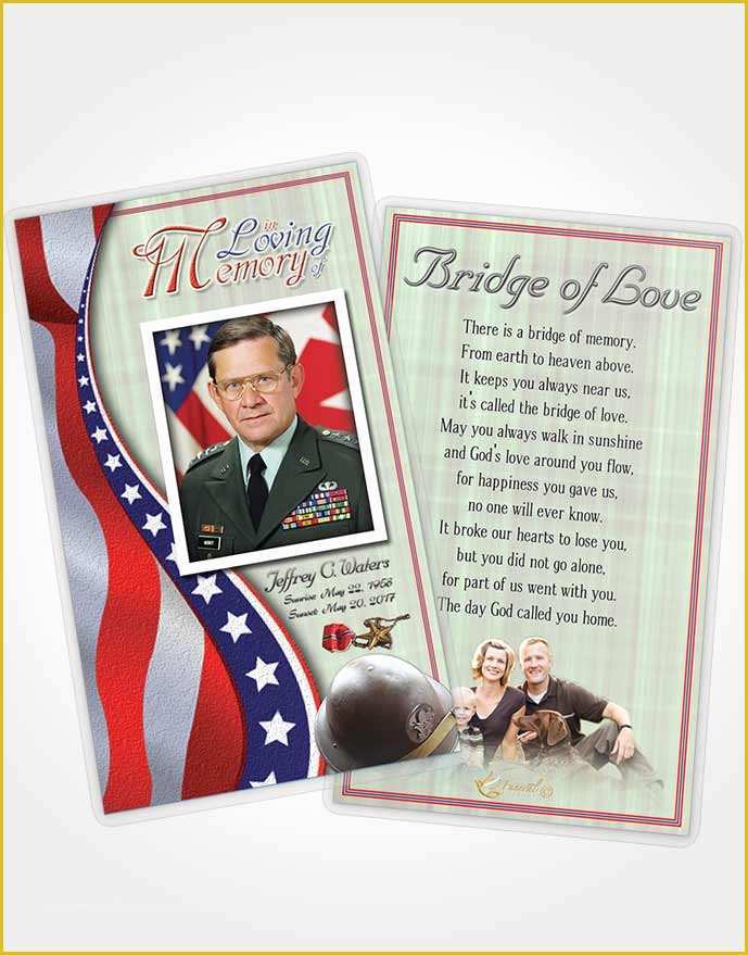 Free Patriotic Funeral Program Template Of Bifold order Of Service Obituary Template Brochure