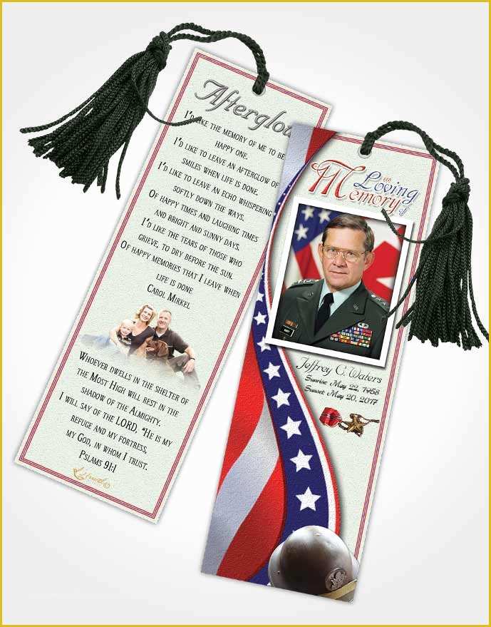 Free Patriotic Funeral Program Template Of Bifold order Of Service Obituary Template Brochure