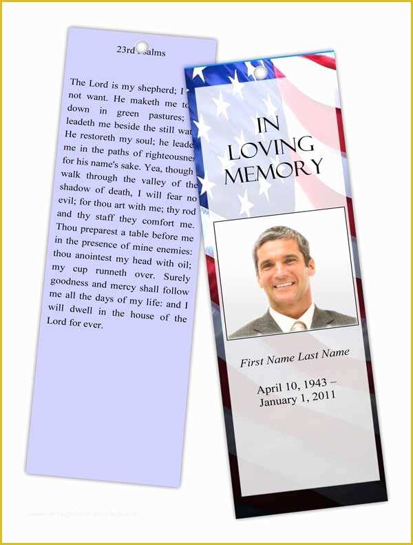 Free Patriotic Funeral Program Template Of Free Patriotic Funeral Program Template Funeral Program