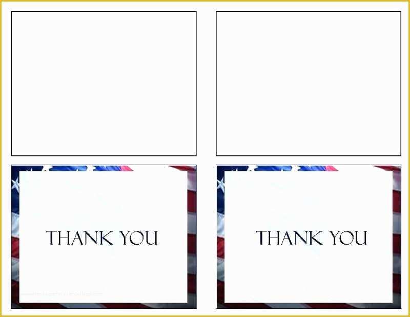 Free Patriotic Funeral Program Template Of Thank You Card Template Funeral Programs Patriotic Us