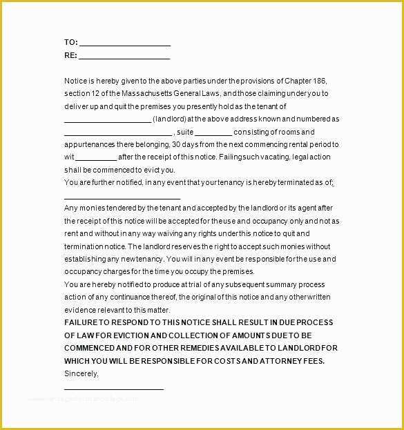 Free Pay or Quit Notice Template Of Free Notice to Quit Template Notice Letter Free Word